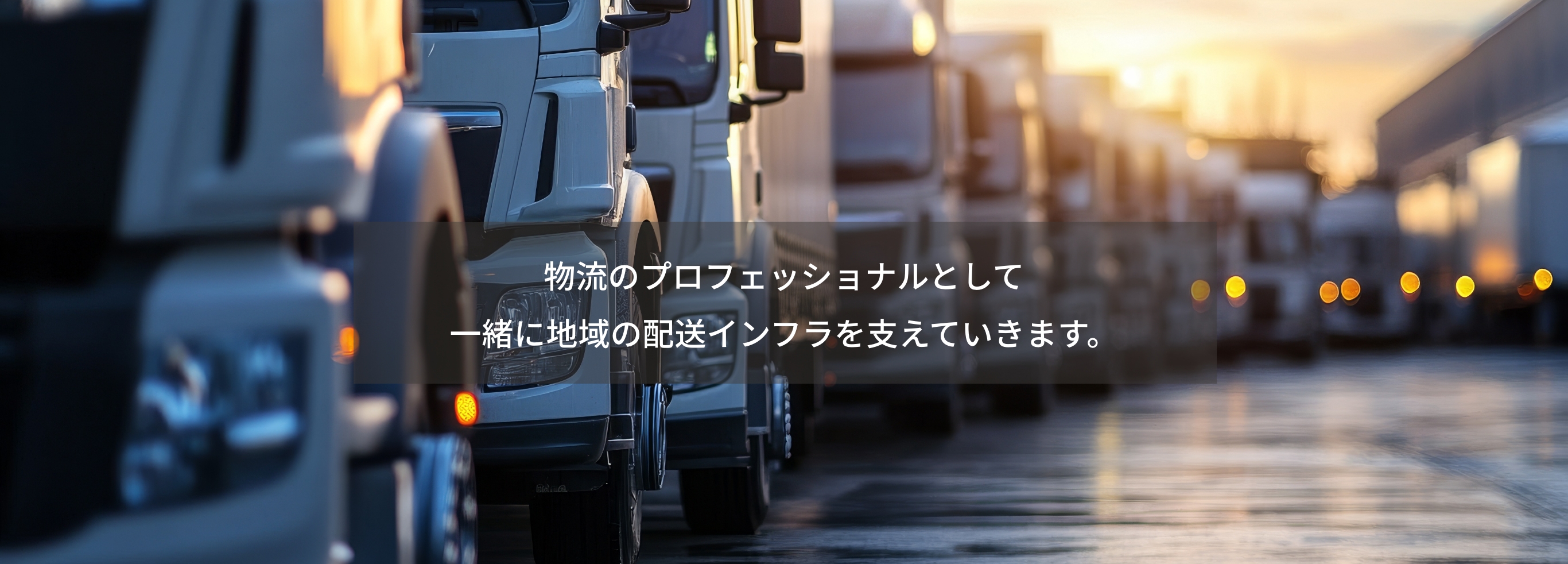物流のプロフェッショナルとして一緒に地域の配送インフラを支えていきます。